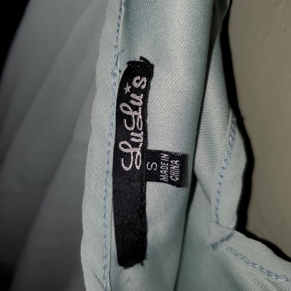 Lulu's Sage and Gray Boho Tunic Dress Small - Picture 2 of 5